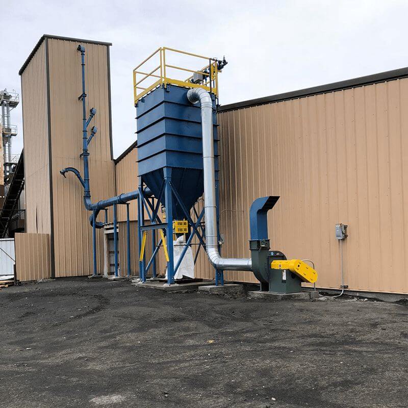 Updated Dust Collector at Black Diamond Abrasives La Cygne Plant